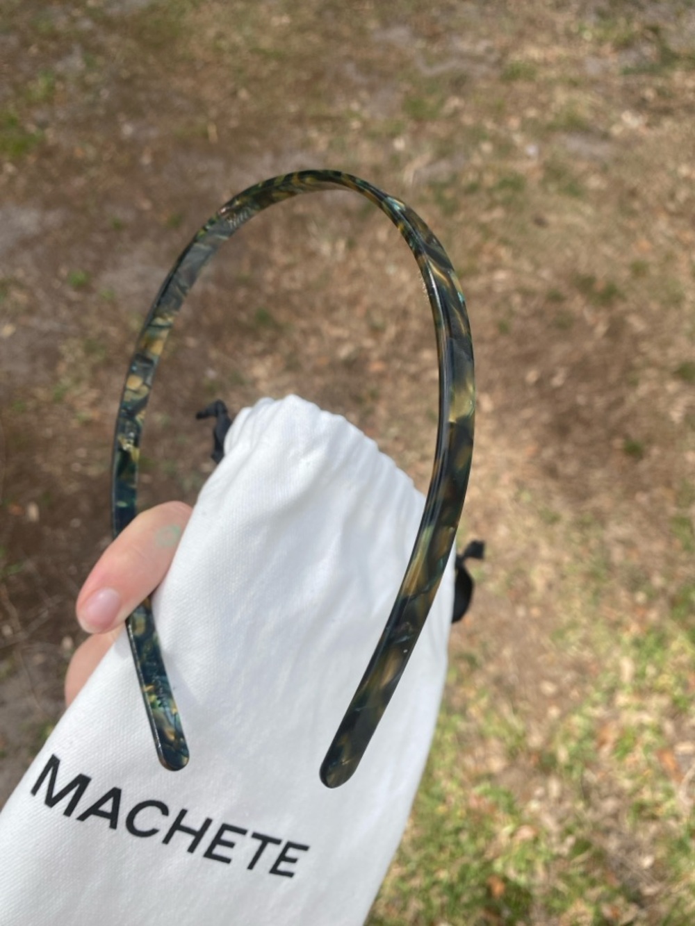 NWT Machete Ultralight thin headband in Green Tortoise - Picture 6 of 6